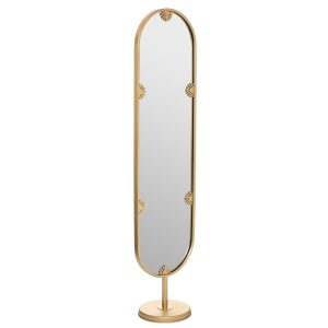 Specchio Achille, oro, metallo H160 cm