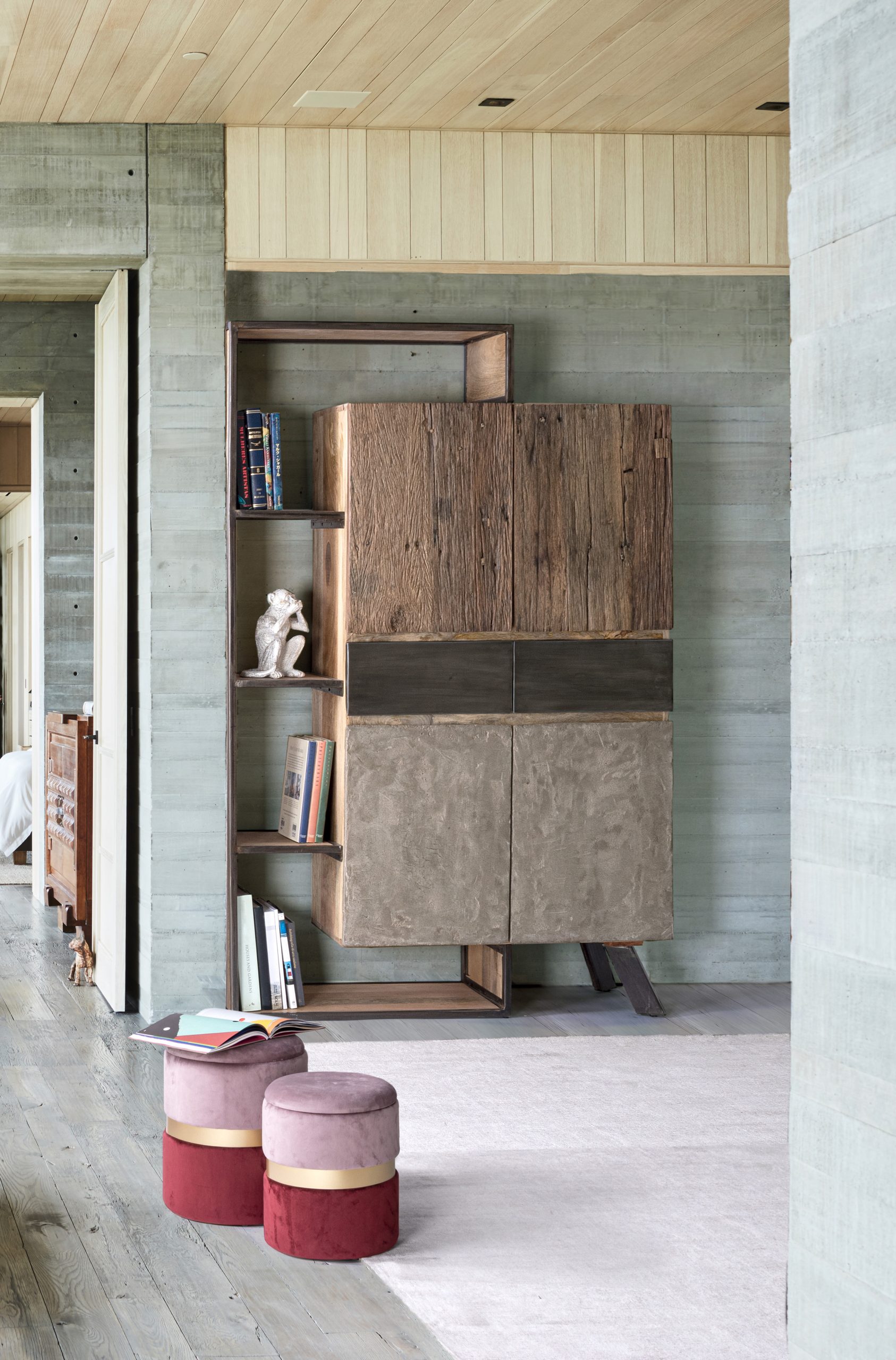 SET 2 POUF DOPPIO COLORE – 3 modelli disponibili - immagine 2