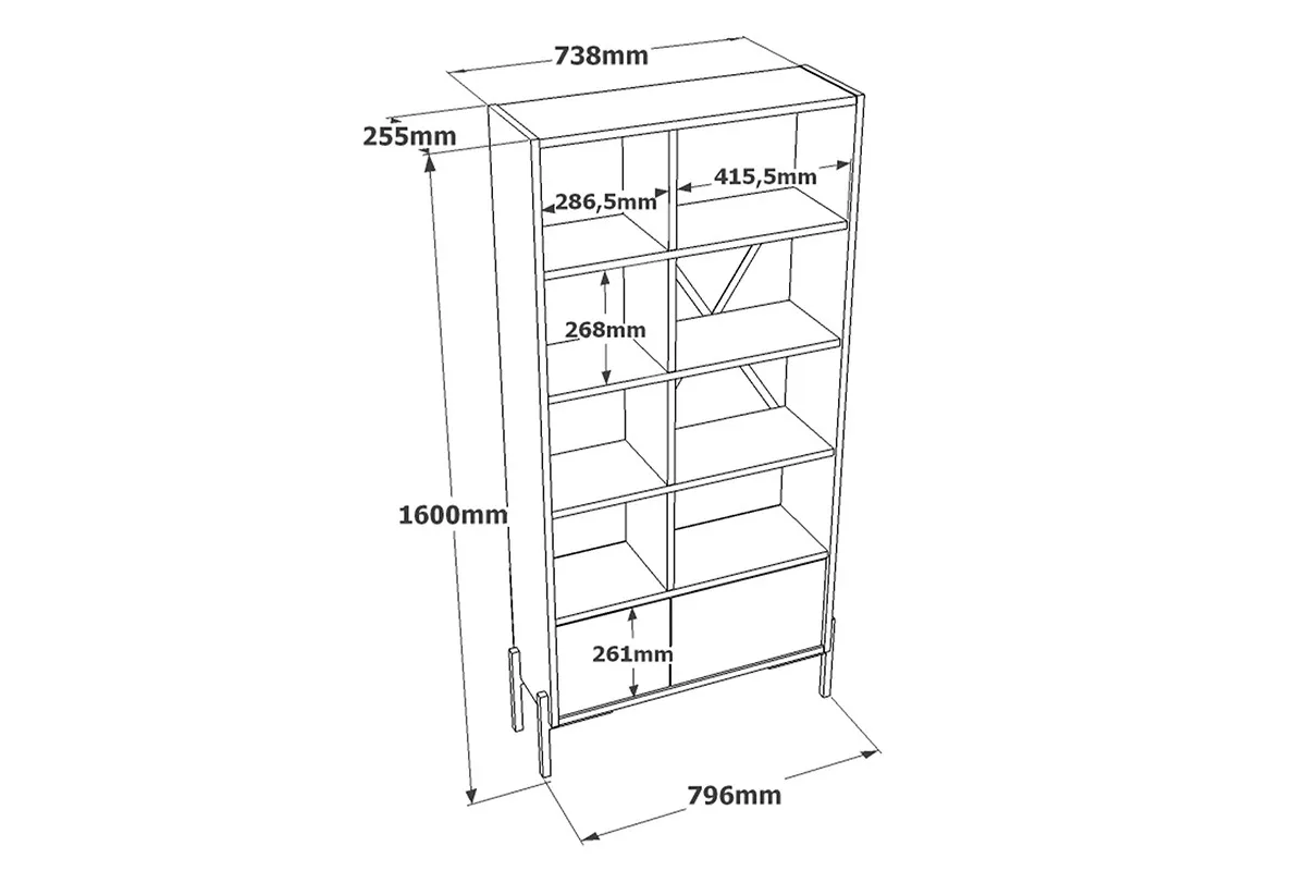 LIBRERIA MOLE – 2 colori disponibili - immagine 9