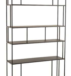 Scaffale 4 Livelli Metallo Nero
