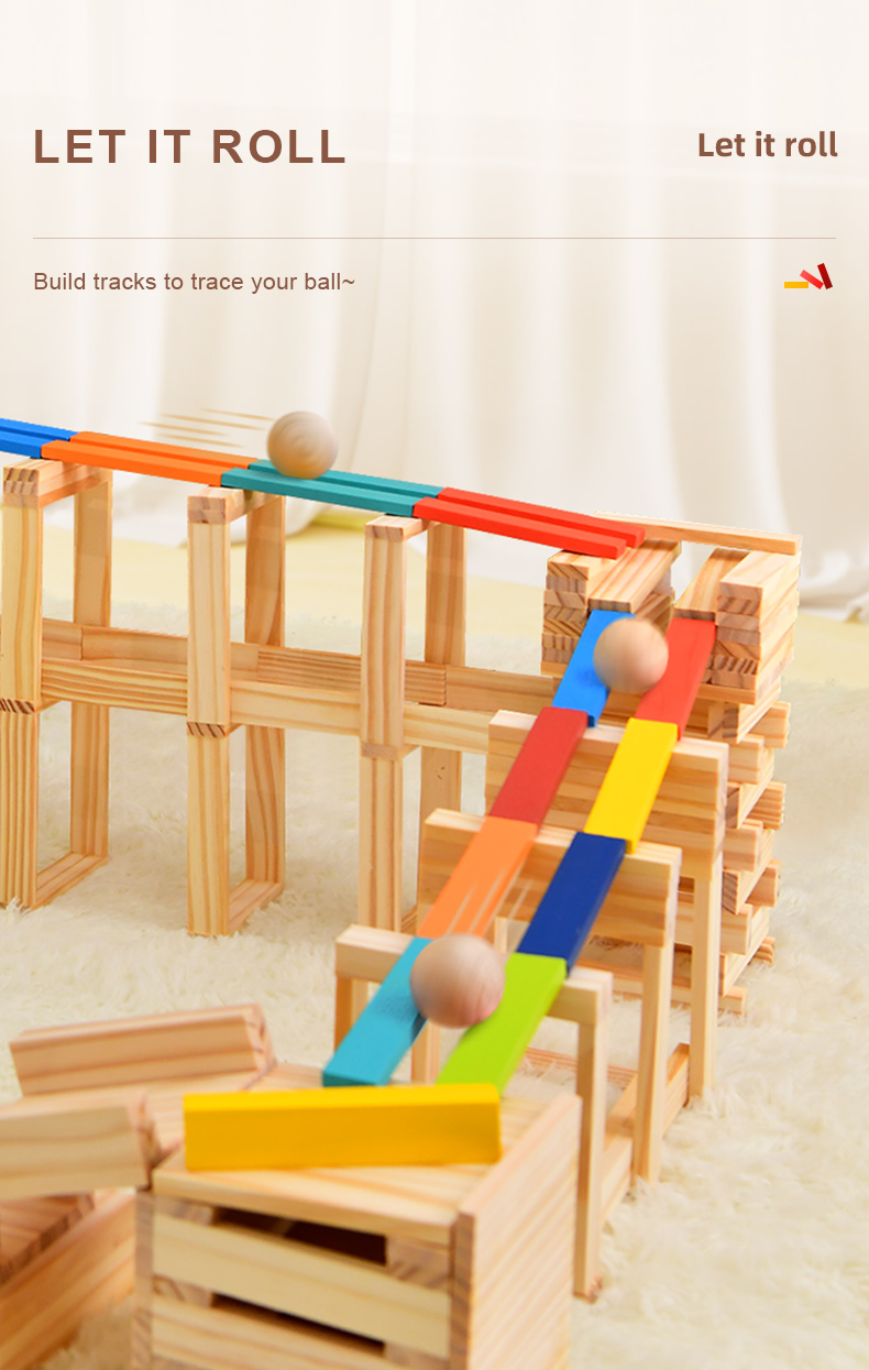 Blocchi in legno componibili naturale – Mideer - immagine 6