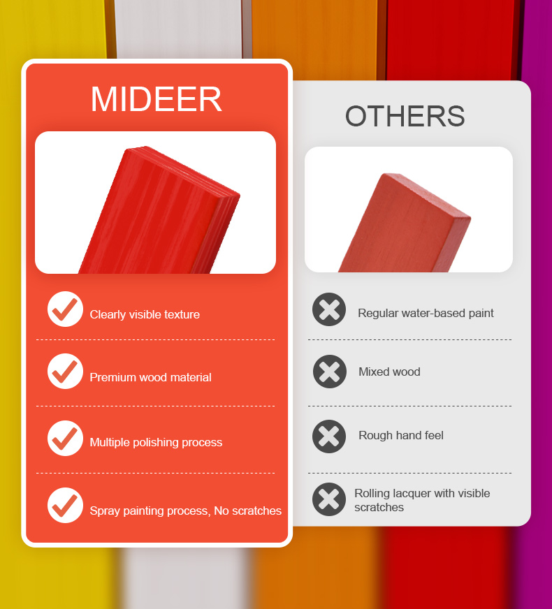 Blocchi in legno componibili naturale – Mideer - immagine 4