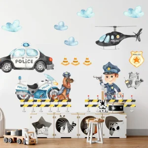 Adesivo da parete rimovibile Scuola di polizia