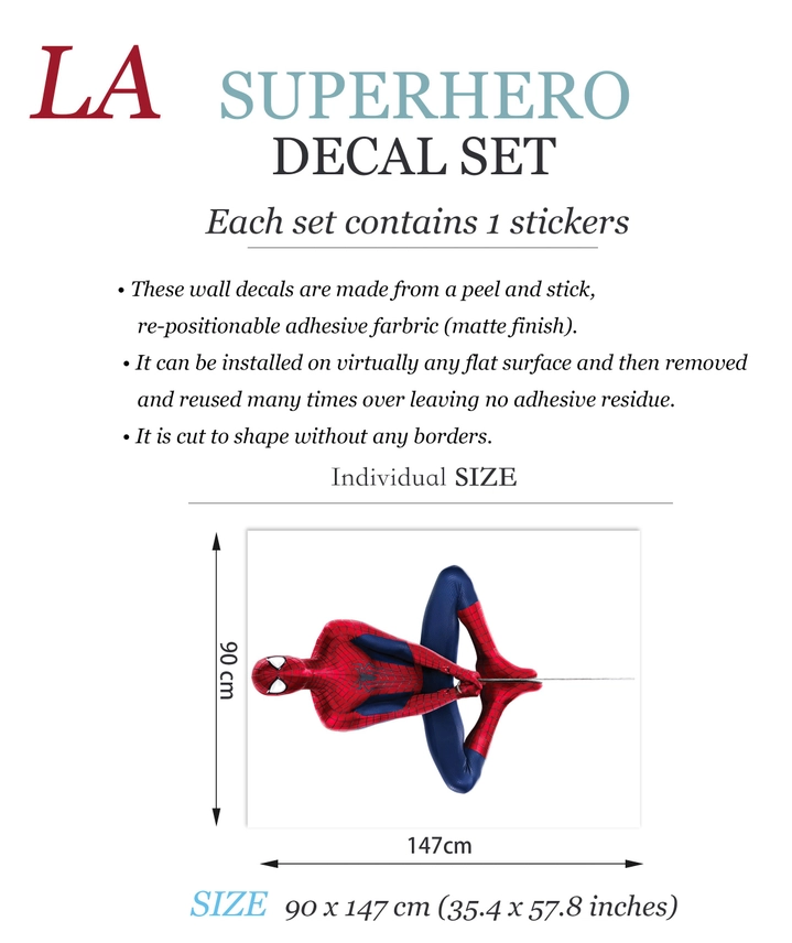 Adesivo da parete con motivo Spider-Man – 2 versioni - immagine 7