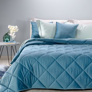 Velvet turchese Trapunta – MATRIMONIALE