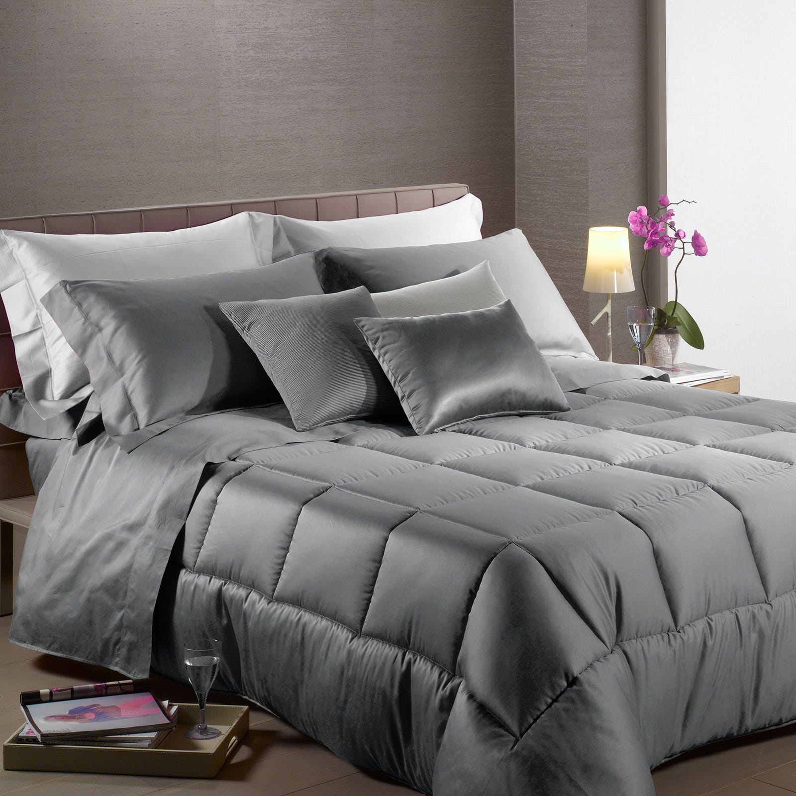 TRAPUNTA MATRIMONIALE IN RASO – 7 colori disponibili - immagine 5