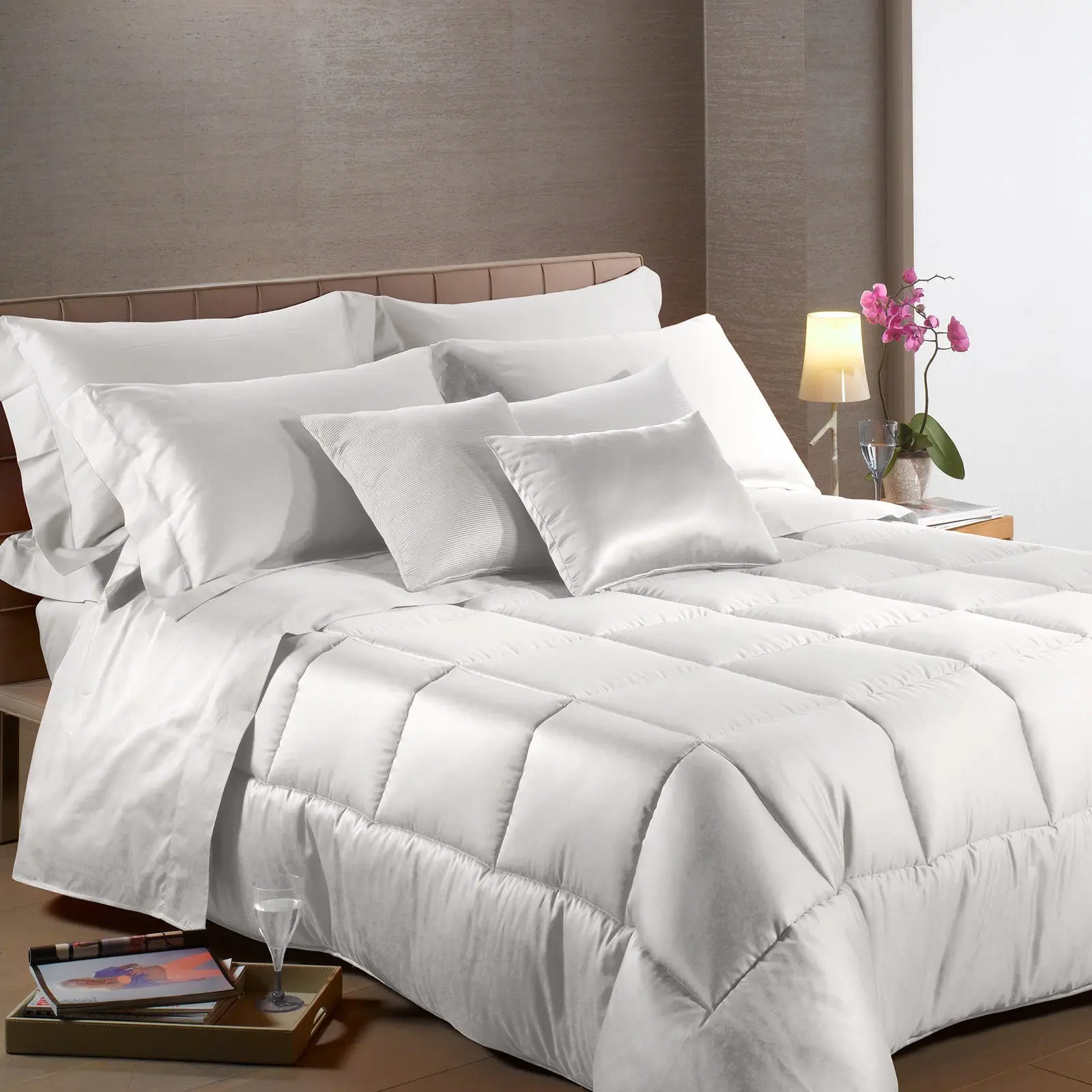 TRAPUNTA MATRIMONIALE IN RASO – 7 colori disponibili - immagine 4