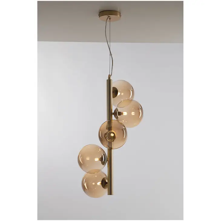 LAMPADARIO FAVOLA DI FEDERICA finitura ottone satinato - immagine 2
