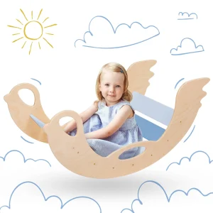 Giocattolo da arrampicata, dondolo Montessori per bambini in legno . tanti colori disponibili