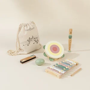 Playset di strumenti musicali in legno