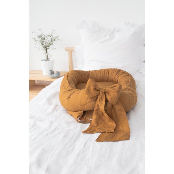 RIDUTTORE – NIDO IN LINO CON FIOCCO – 7 varianti colore - immagine 3