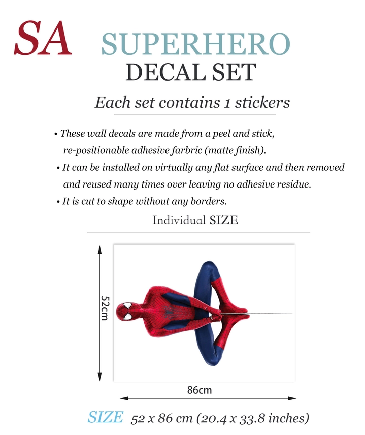 Adesivo da parete con motivo Spider-Man – 2 versioni - immagine 8
