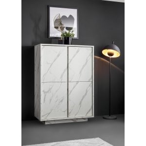 CREDENZA – top in marmo bianco ghiaccio