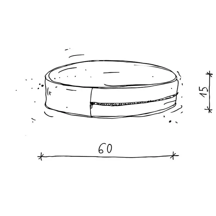 GRANDE POUF IN VELLUTO – 7 colori disponibili - immagine 6