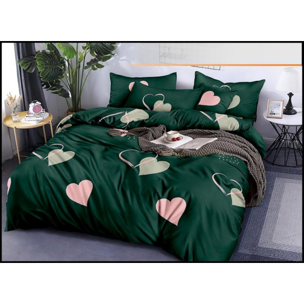 Set biancheria matrimoniale – CUORE VERDE GUCCI – 200*220 – cotone - immagine 2