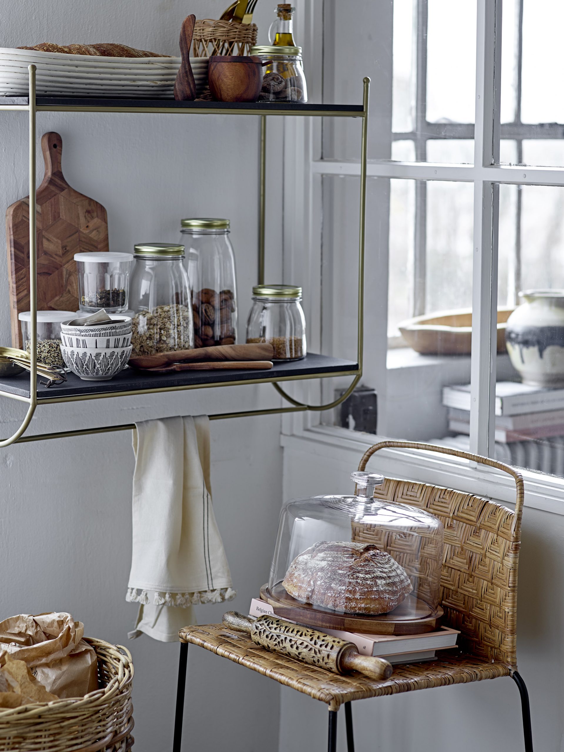 MENSOLA SCAFFALE CARLY – Nero, Mango - immagine 4