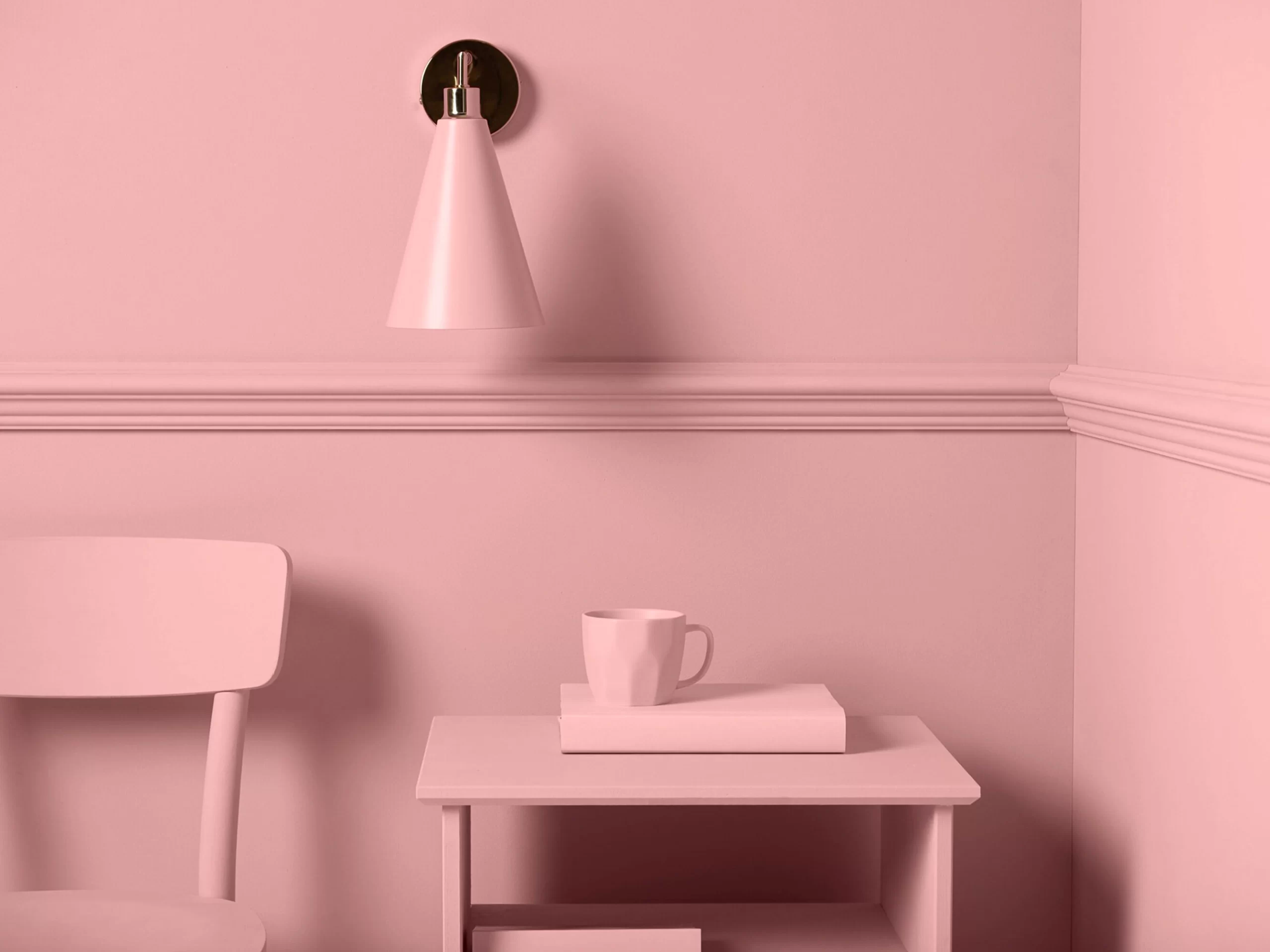 Lampada da parete con paralume a cono ROSA - immagine 7