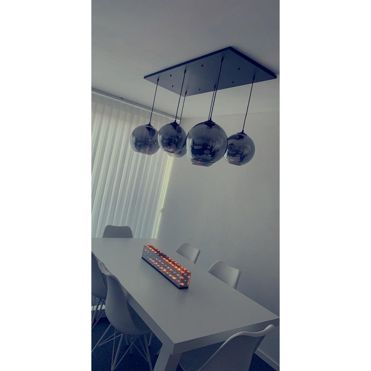 Lampada a Sospensione Smoke Glass 6-Light - immagine 4