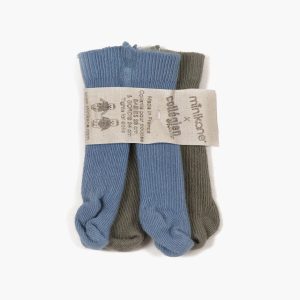 Collants Collegien per bambole azzurro/verde