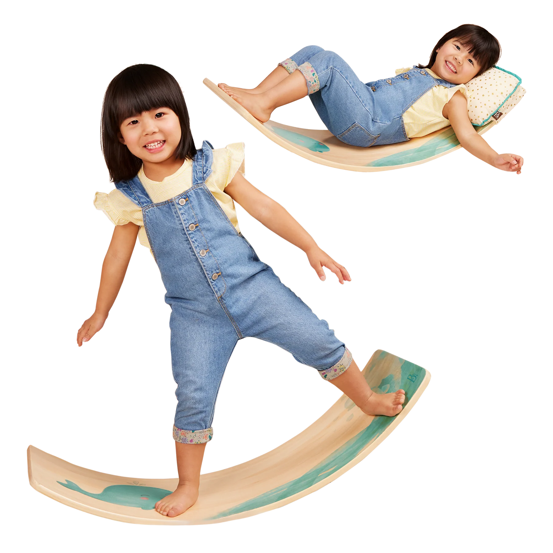 Balancing board in legno dolce Balena