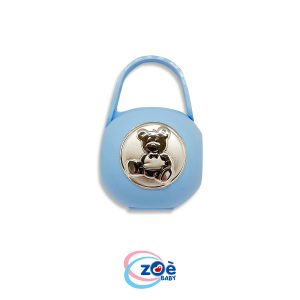 Borsetta porta succhietto in argento”Orso”