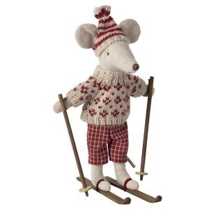 Winter mouse with ski – Mum