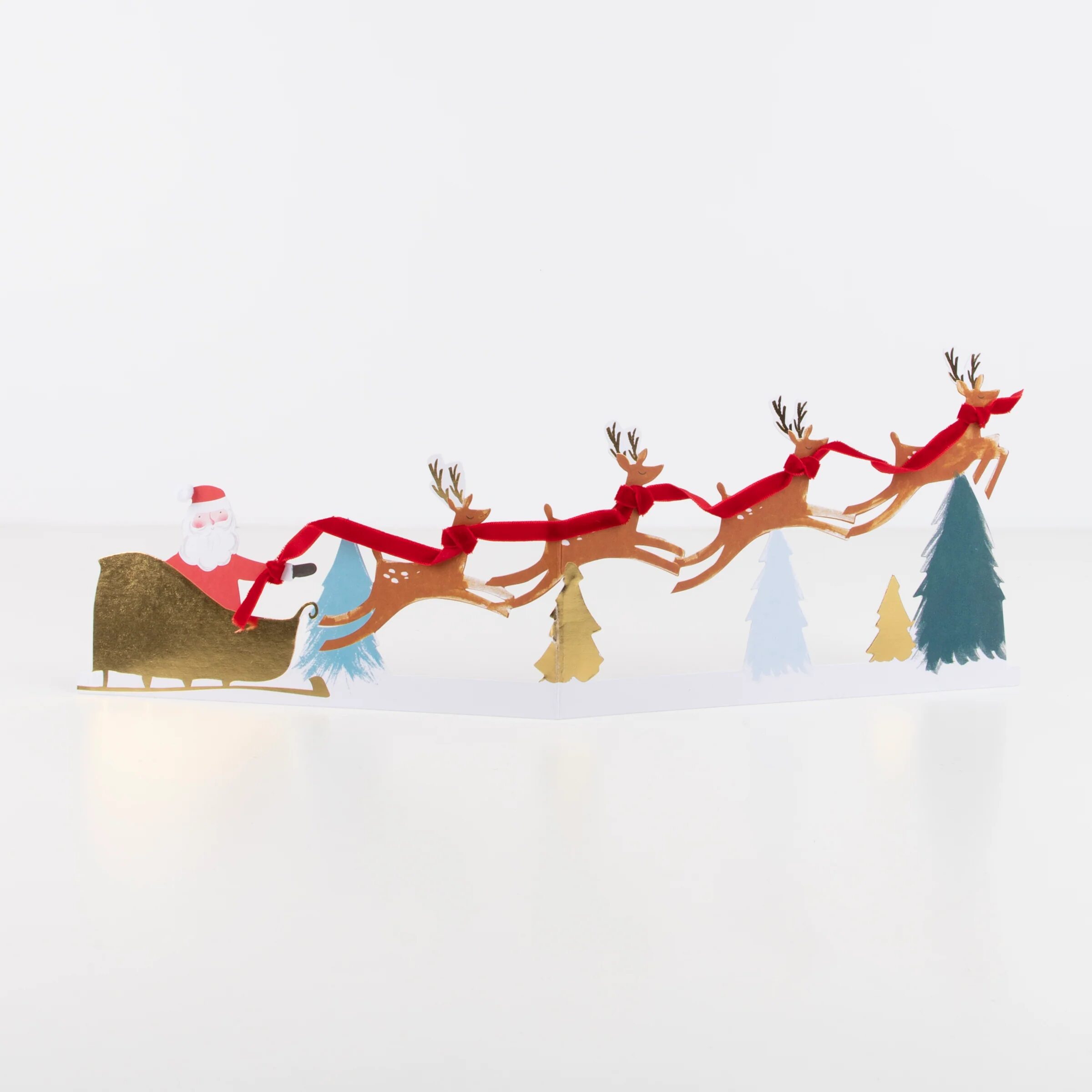 Biglietto di auguri Slitta 3D