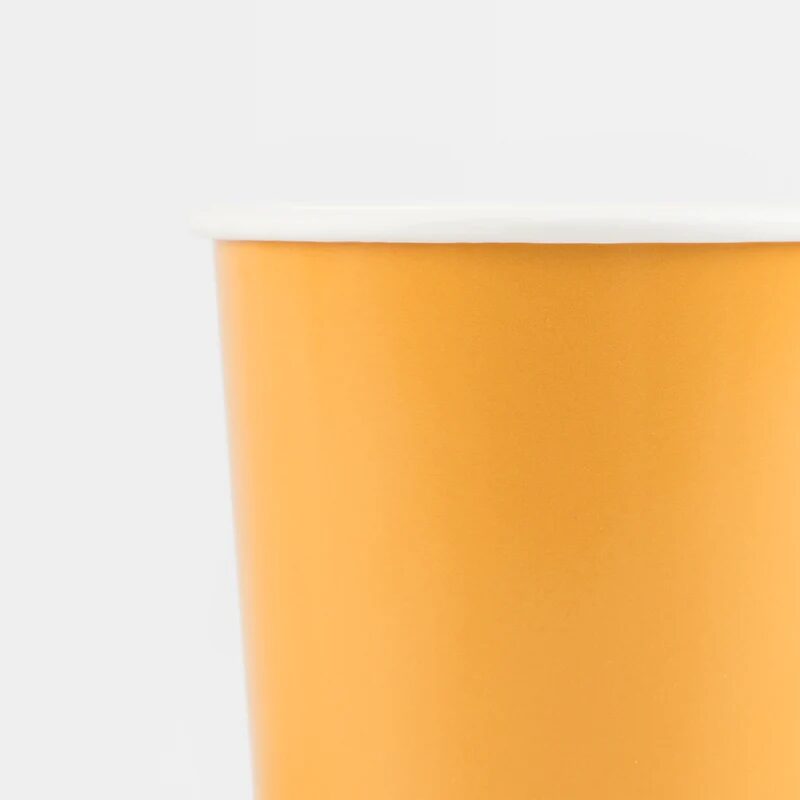 Bicchieri di carta ocra - immagine 3