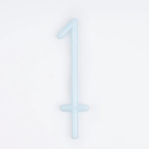 Candela con numero sottile