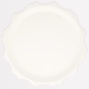 Piatto compostabile smerli crema