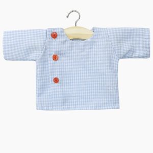 Camicia da scuola Vichy azzurra