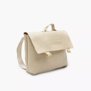 Cartella per bambola in ecopelle beige