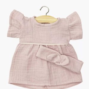 Abito Daisy con fascia rosa orchidea