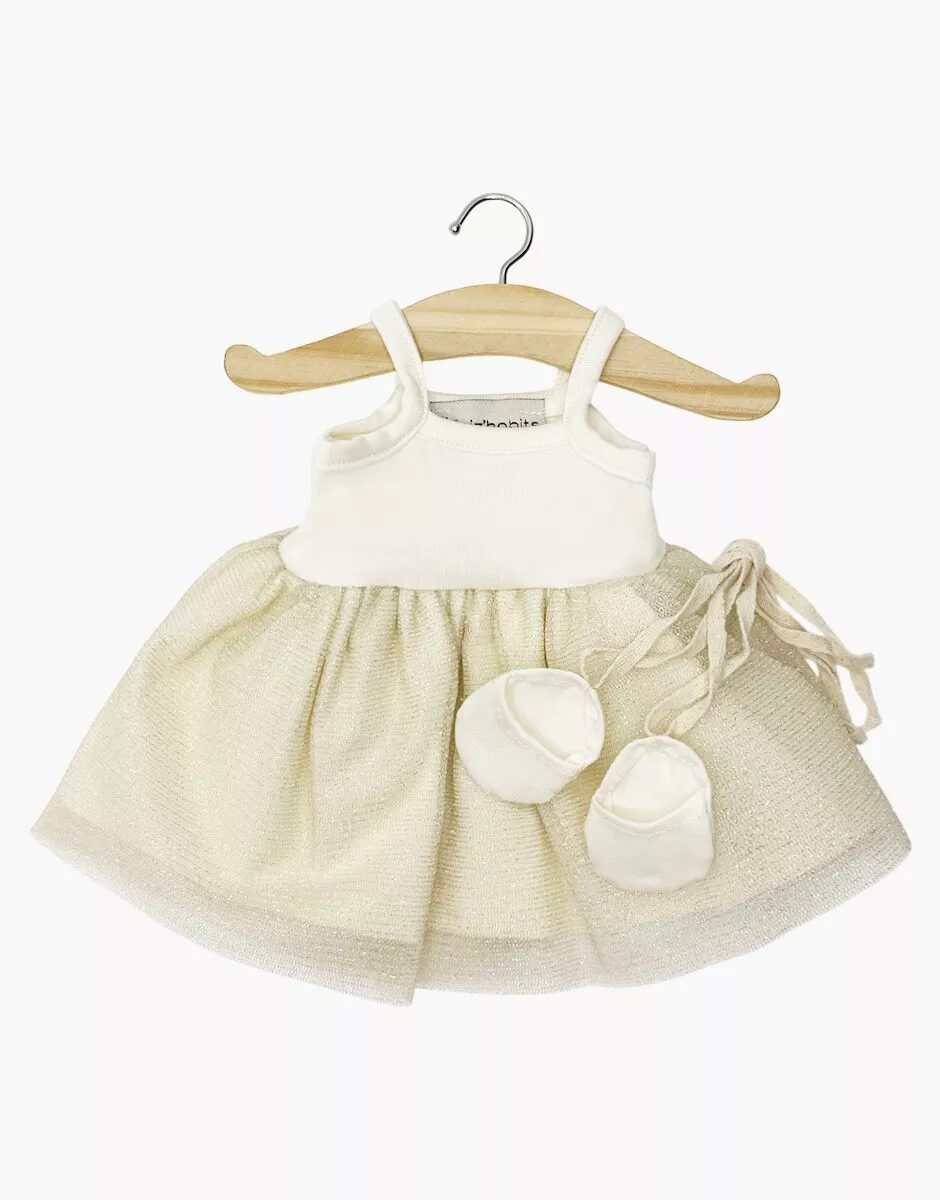 Tutu Rosella latte e oro con scarpe da ballo - immagine 2