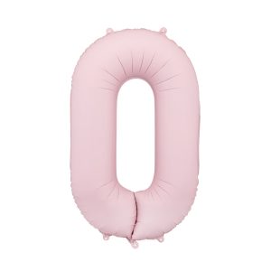 Palloncino Numero Rosa Chiaro Opaco