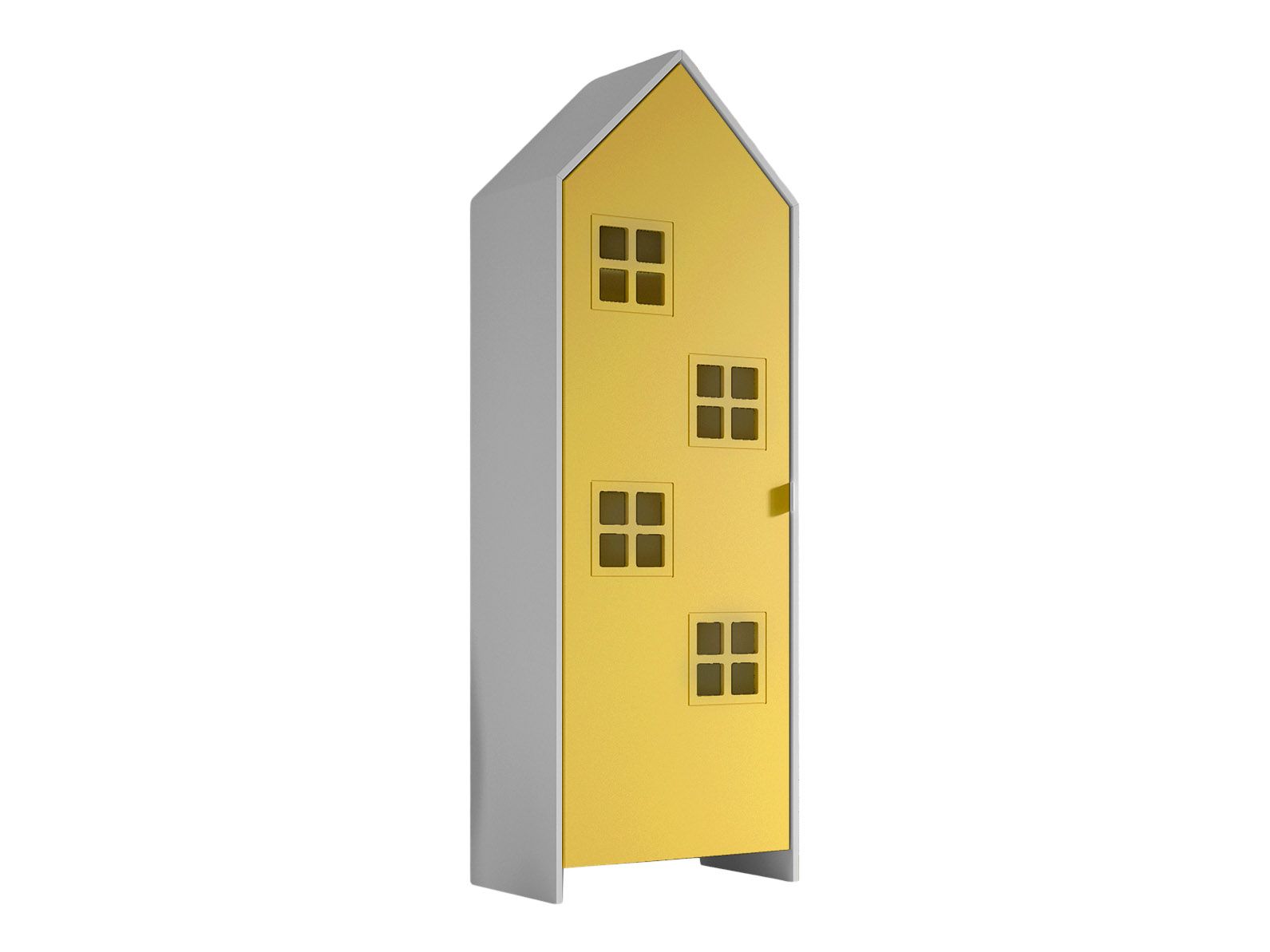 Armadio EFFECIHOUSE – configurazione 1 modulo con anta GIALLO - immagine 4