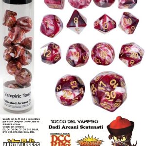 Dungeon Crawl Classics – DADI STRAMBI – Set Tocco del Vampiro