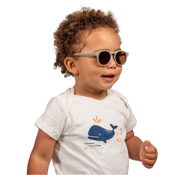 Occhiali da sole bambino 6-36 mesi Aruba, lenti polarizzate, protezione UV-400 cat.3, flessibili, con cinturino staccabile, custodia inclusa - immagine 3