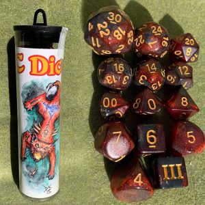 Dungeon Crawl Classics – DADI STRAMBI – Set Dadi Gatto Infernale