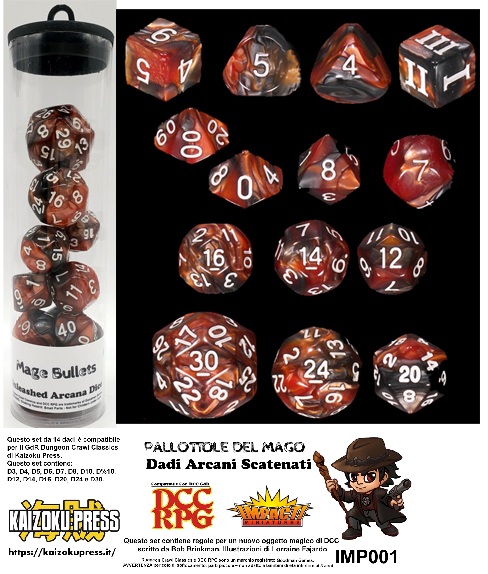 Dungeon Crawl Classics – DADI STRAMBI – Set Pallottole del Mago - immagine 2