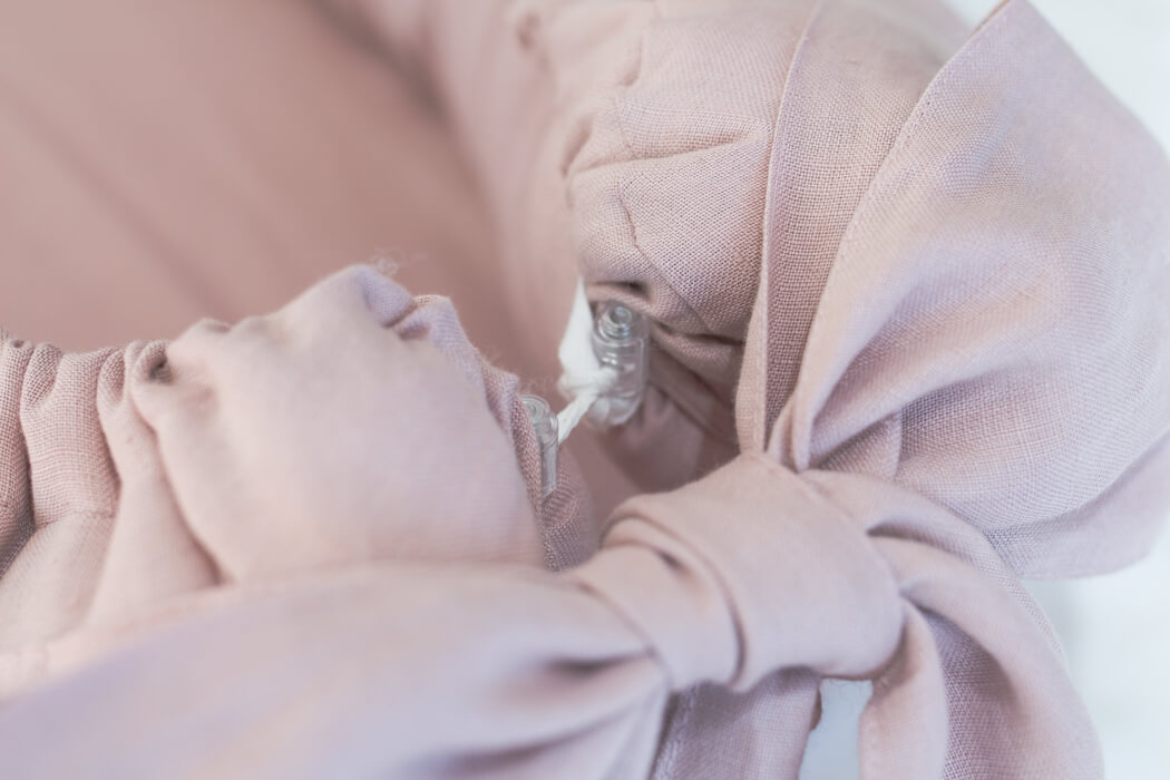 RIDUTTORE – NIDO IN LINO CON FIOCCO – 7 varianti colore - immagine 7