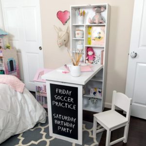 Mobile da scrivania pieghevole con lavagna