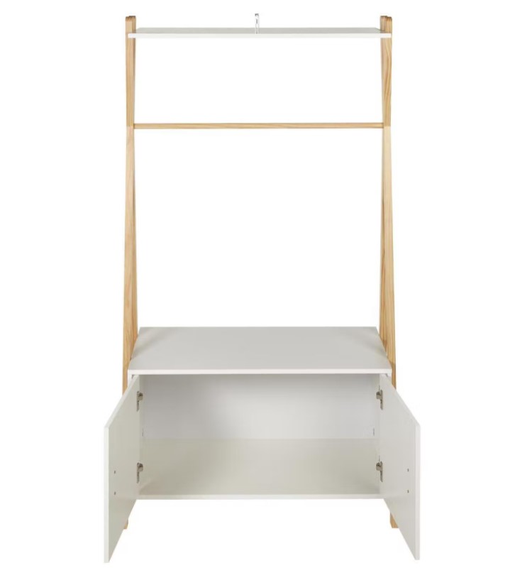 ARMADIO IN PINO BIANCO PER CAMERETTE E INGRESSI - immagine 5