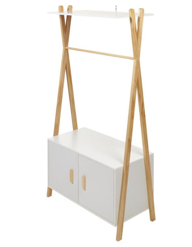 ARMADIO IN PINO BIANCO PER CAMERETTE E INGRESSI