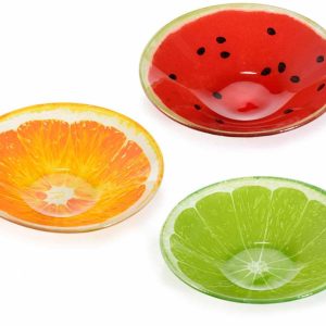 6 Coppetta in vetro “Tutti Frutti” – anguria, limone e arancia.