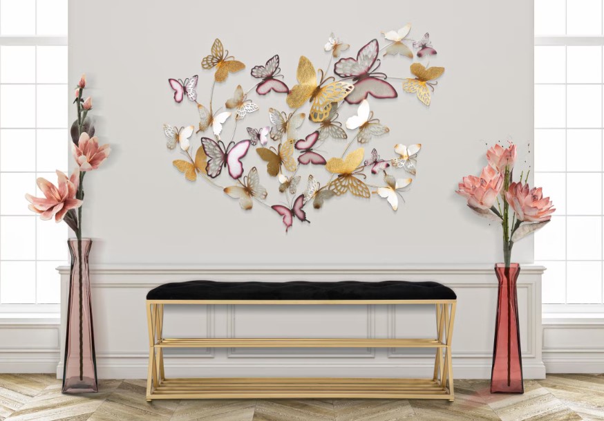 DECORAZIONE MURALE BUTTERFLIES – 2 colori disponibili - immagine 5