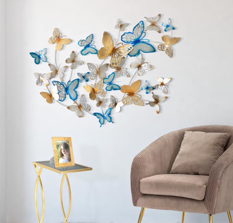 DECORAZIONE MURALE BUTTERFLIES – 2 colori disponibili - immagine 2