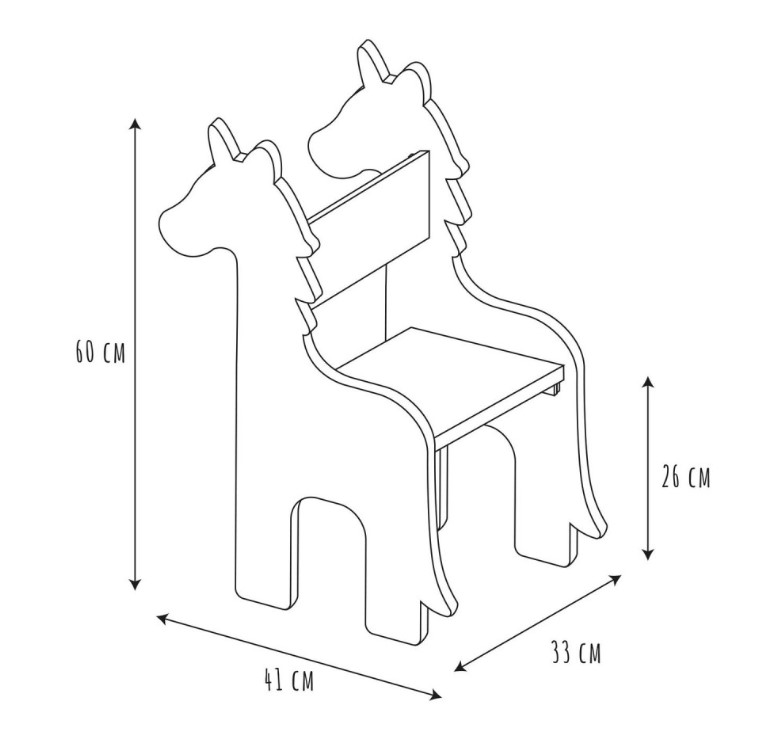 SEDIA UNICORNO BAMBINI - immagine 4