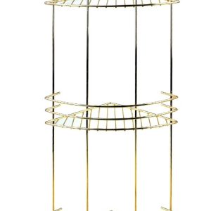 CARL GOLD Mensola bagno h58x19x19cm, 3 livelli triangolare – 2 colori disponibili