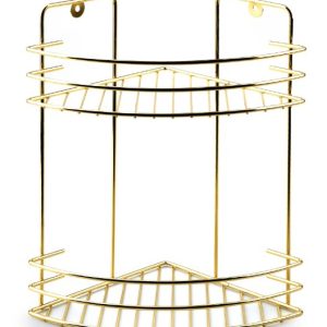CARL GOLD Mensola bagno, h30x19x19cm, 2 livelli triangolari – 2 colori disponibili